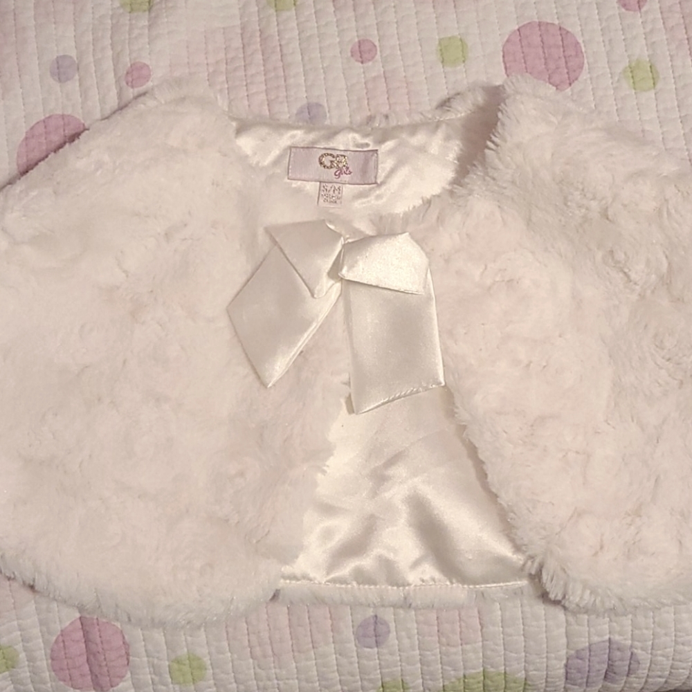 Girls faux fur wrap